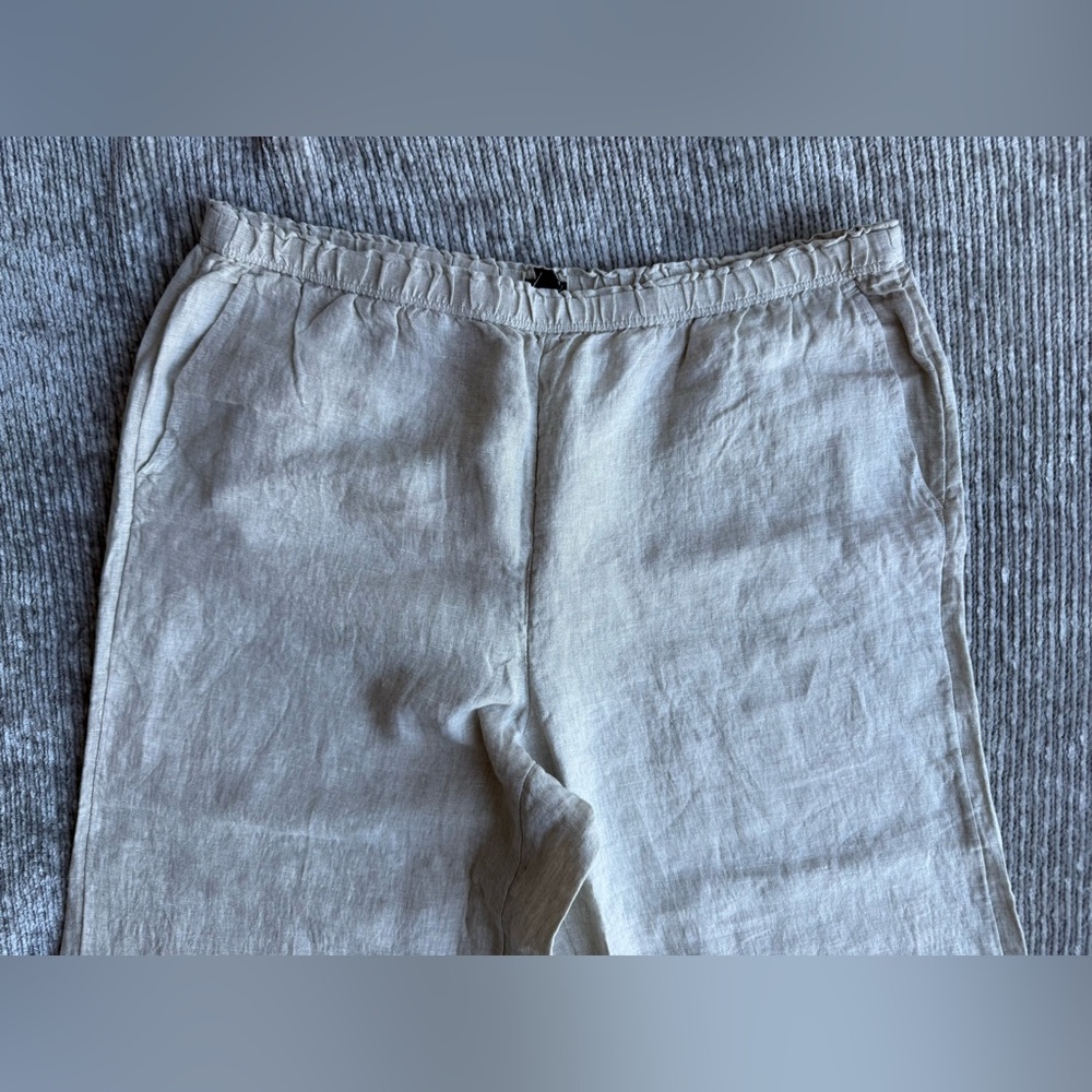 J.Crew Stratus Pant in Linen Flax Size L - Picture 4 of 6
